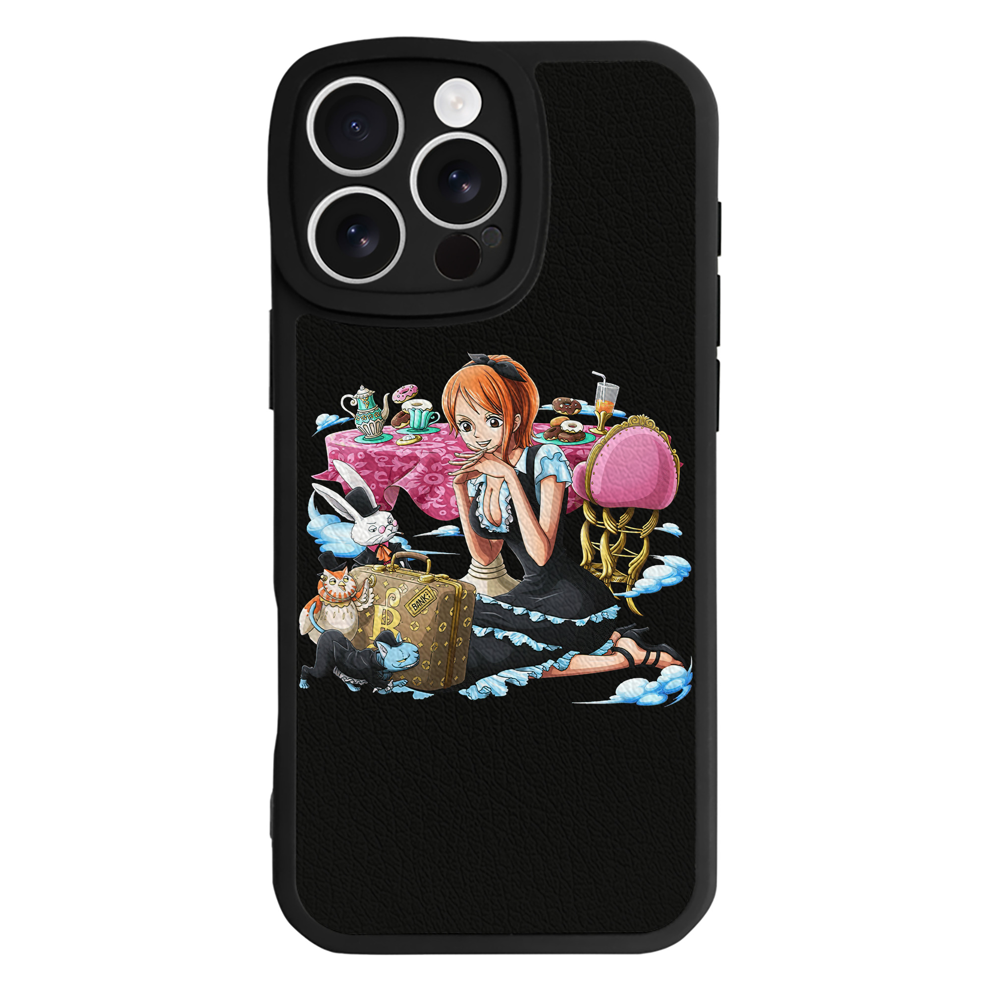 （画像用） ワンピース ナミ ONE PIECE Nami 【iPhone 16シリーズ対応】シリコンスマホケース（レザー調） 材質：シリコン